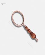 Grosse loupe ancienne pour une utilisation de poche pratique