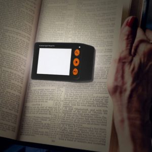 Loupe électronique avec éclairage intégré pour une meilleure visibilité