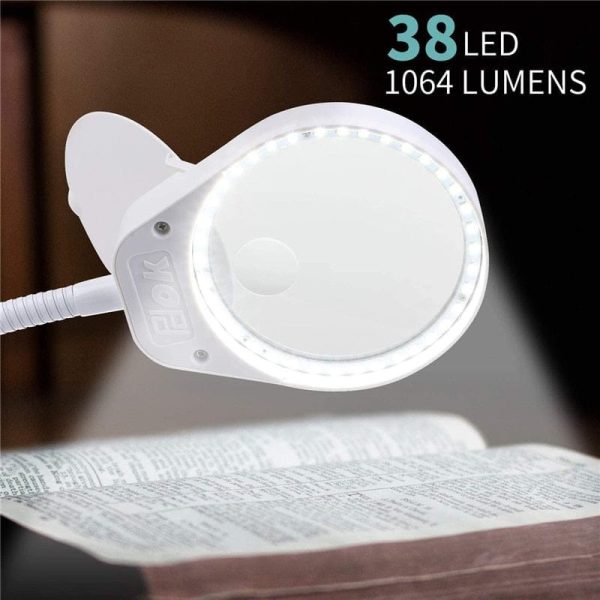 Lampe à loupe sur pied, idéale pour les activités minutieuses