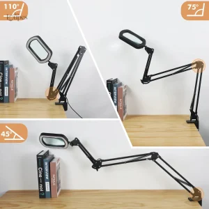 Lampe-loupe avec grossissement x3, idéale pour le travail minutieux