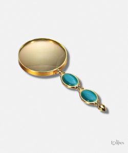 Loupe en laiton ancienne de poche élégante et pratique