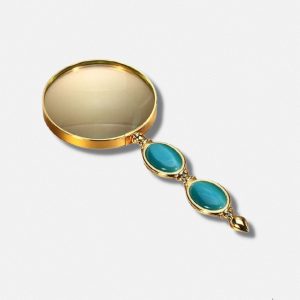 Loupe en laiton ancienne de poche élégante et pratique