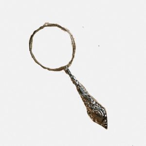 Loupe de poche en argent élégante et pratique