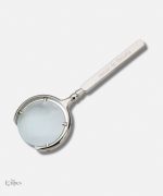 Loupe de poche en argent massif, élégante et pratique