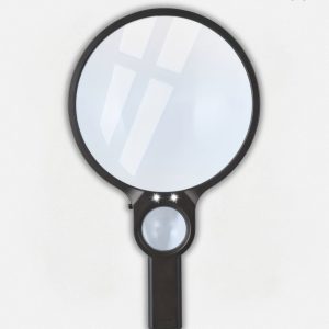 Loupe de poche avec deux verres pour une vision agrandie