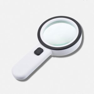 Loupe de poche avec LED, idéale pour la lecture rapprochée