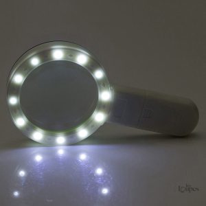 Loupe compacte avec éclairage LED, pratique et fonctionnelle