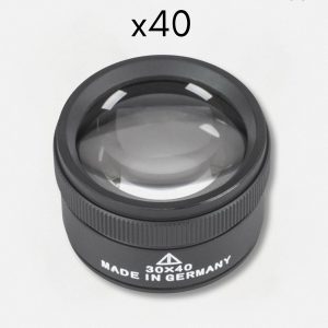 Loupe de bijoutier x40 pour une observation détaillée des pierres