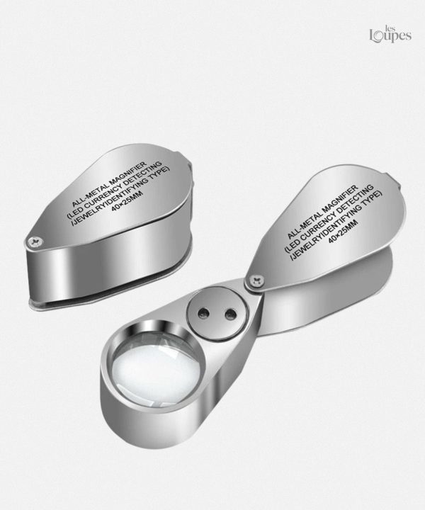 Loupe x40, outil essentiel pour bijouterie et vérification de poinçons
