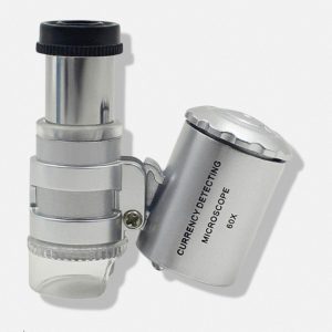 Loupe de bijoutier x60 pour inspection de bijoux et monnaies