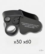 Loupe botaniste x30 x60 pour observations détaillées
