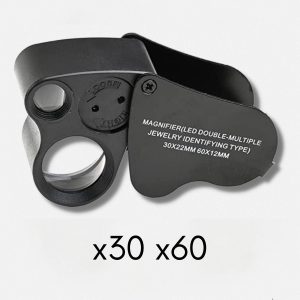 Loupe botaniste x30 x60 pour observations détaillées