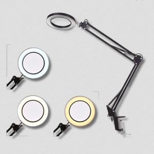 Loupe de bureau avec éclairage intégré pour un travail précis