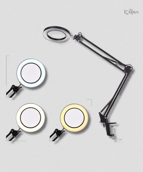 loupe-de-bureau-1 Loupe de bureau avec éclairage intégré pour un travail précis