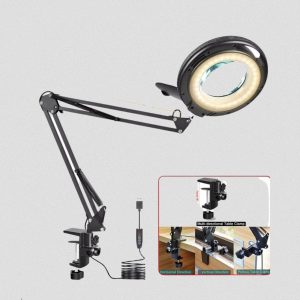 Loupe de couture avec éclairage intégré pour un travail précis