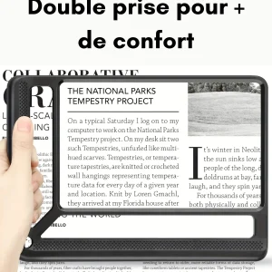 Accessoire de lecture adapté aux seniors pour une vision améliorée