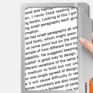 Loupe de lecture A4 pour agrandir les textes facilement