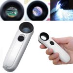 Loupe de poche avec éclairage intégré pour une meilleure visibilité