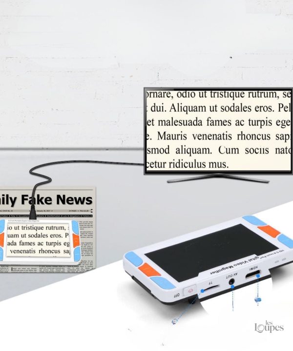 Loupe pour déficience visuelle, aide à la lecture et à l'écriture