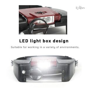Loupe binoculaire avec éclairage intégré pour un confort d'utilisation