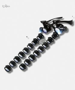 Loupe frontale avec lampe pour bijoutier