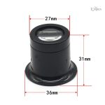 Accessoire de lecture avec loupe grossissante x10