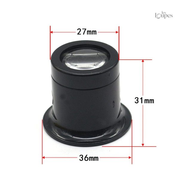 Accessoire de lecture avec loupe grossissante x10