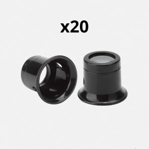 Loupe bijoutier x20 pour un grossissement optimal des détails