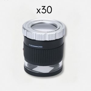 Loupe d'horloger professionnelle avec éclairage LED intégré