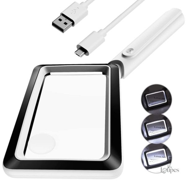 Loupe de lecture pour personnes âgées, design pratique et lumineux