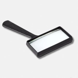 Loupe de lecture pratique, design rectangulaire, agrandissement efficace