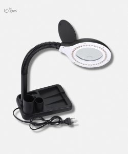Loupe sur pied avec éclairage intégré pour un meilleur confort visuel