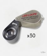 Loupe Triplet pour bijoutier, outil de précision pour l'examen des bijoux
