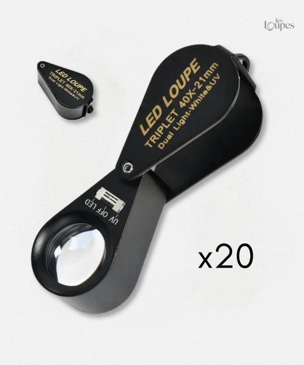 loupe-triplet-eclairante-x40-1 Loupe éclairante x40 pour bijoutier, grossissement optimal