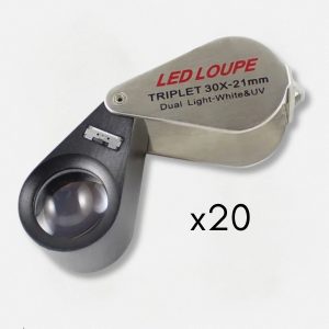 Loupe Triplet LED pour bijoutiers, outil de précision