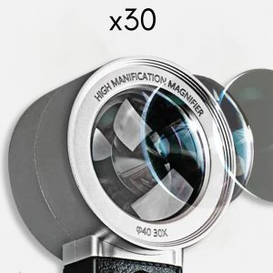 Loupe compacte avec lumière, idéale pour la lecture et les détails