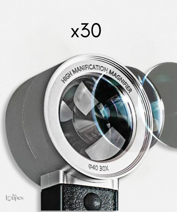 Loupe compacte avec lumière, idéale pour la lecture et les détails