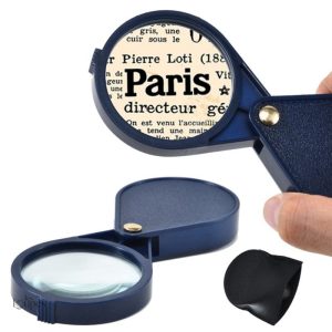 Loupe de poche légère, idéale pour la lecture et les détails